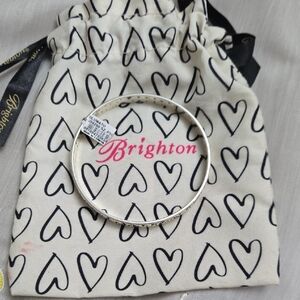 Brighton Silver Heart Bangle